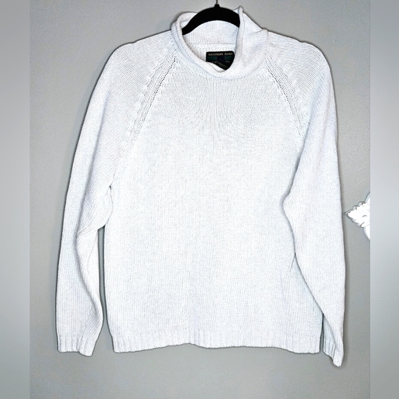 Sweater, white 100% cotton, heavy - Picture 3 of 5